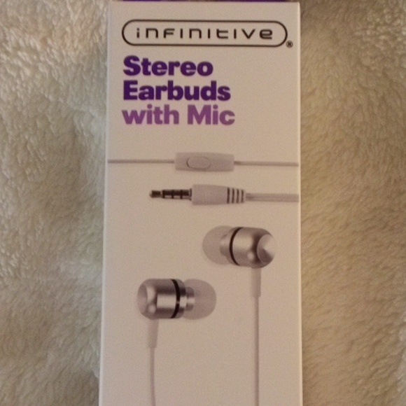 INFINITIVE STEREO EARBUDS WITH MIC. NEW! - Picture 2 of 3